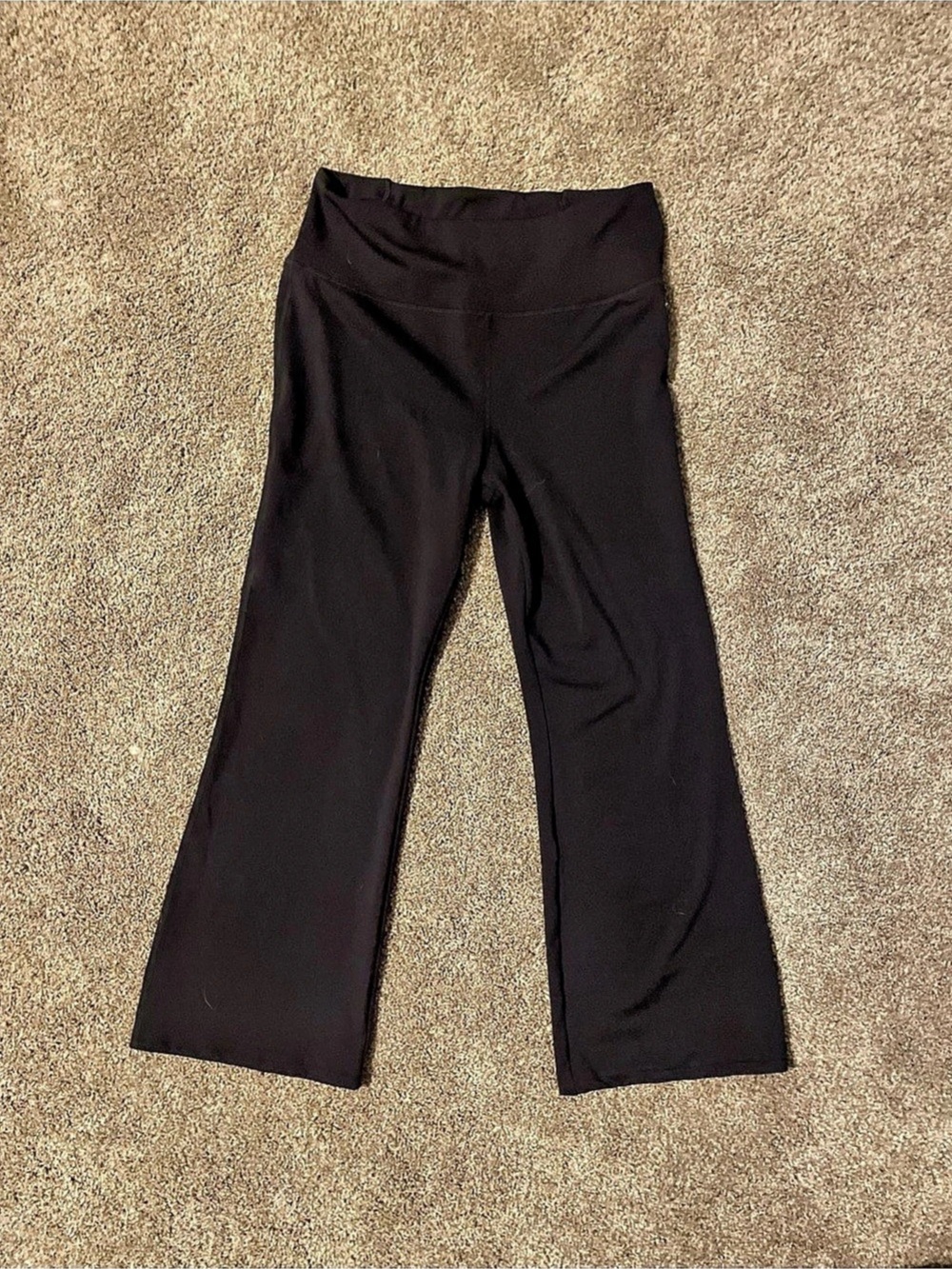 Halara High Waisted Flare Casual Pants Black Large Petite